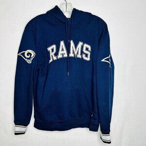 Los Angeles Rams NFL Football Men Hoodie Sweatshirt Sz XS Navy Logo Embroidered